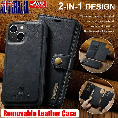 Wallet Case Magnetic Leather Cover For IPhone 15 14 13 12 11 Pro Max XS 8 7 Plus • $17.99