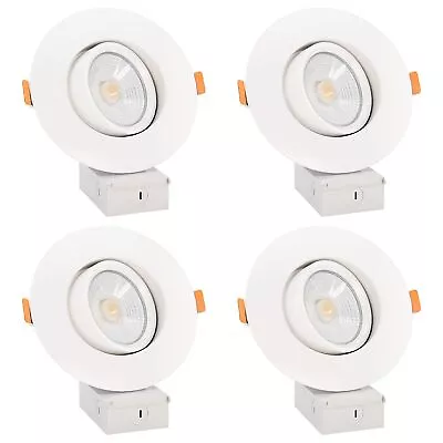 LED 6 Inch Recessed Gimbal Downlight Kit With Junction Box 360° Adjustable &... • $111.94