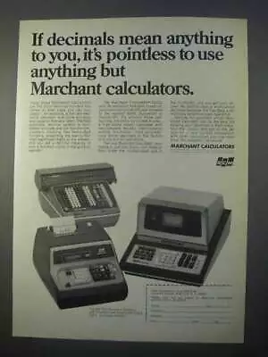 1966 SCM Marchant Calculator Ad - Two-Step Cogito • $19.99