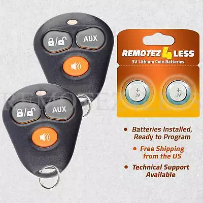 2 Remote For Dei Viper 3 Button Orange Keyless Entry Car Key Fob EZSDEI474V • $31.45