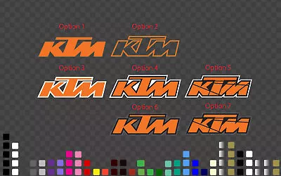 KTM Racing Sticker Vinyl Decal Car Bike Window 3 ~ 200 Cm Long • $9.99