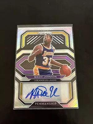 2020-21 Prizm Basketball Magic Johnson Penmanship Auto Silver Prizm • $30