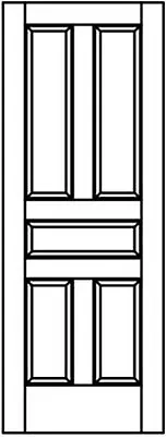 5 Panel Traditional Stile & Rail Interior Wood Doors 20 Wood Species -Model# 5TC • $299