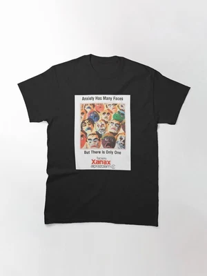 $21.47 • Buy Anxiety Has Many Faces Xanax T-Shirt