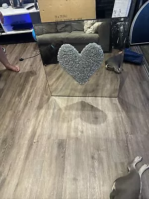 Mirrored Glass Furniture Living Room • £35