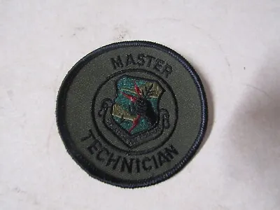 Military Patch Sew On Older Colored Us Air Force Master Technician Strategic Cmd • $4.99
