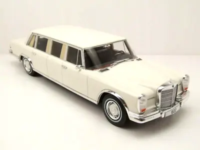 Mcg 1/18 D/cast 1969 Mercedes Benz S-class 600 Lwb Pullman (w100) White Mcg18188 • £75.95