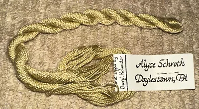 Vintage Alyce Schroth Hand Dyed Spun Silk 20yds Lt. Green Embroidery Floss • $9.97