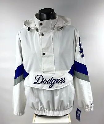 LOS ANGELES DODGERS MLB Spring 2023 Starter Hooded Half Zip Jacket  S M L  XL 2X • $129.99