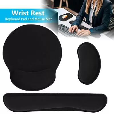 £4.99 • Buy New Keyboard Wrist Rest Pad Mouse Pad Foam Superfine Fibre Comfortable Mousepad.