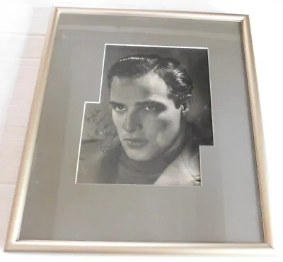 RARE INSCRIBED PHOTOGRAPH Of A Youthful MARLON BRANDO - SIGNED By BRANDO • $1250