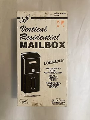 Vtg Easy Up Vertical Residential Porch Mailbox Lockable Galvanized Steel NIB • $32.99