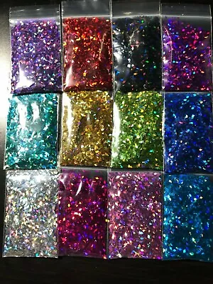 Solvent Resistant Diamond Shape 2mm Glitter U Choose Color Nail Art Face Crafts • $2.50