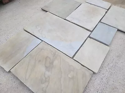 Bespoke Hand Finished Reclaimed York Stone Paving Slabs Internal Or External Use • £120