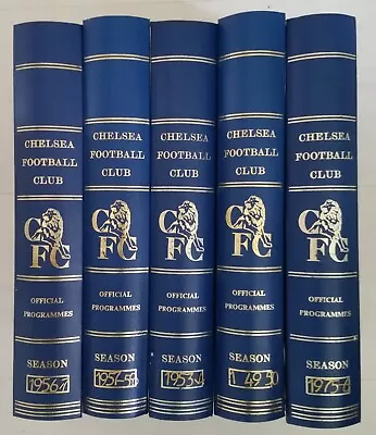 Chelsea FC Official Programme Binders Book Style 10x7.5 Inches • £10