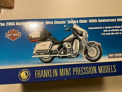 Franklin Mint 1/10 2003 Harley Davidson Ultra Classic Electra Glide PLEASE READ • $124.95