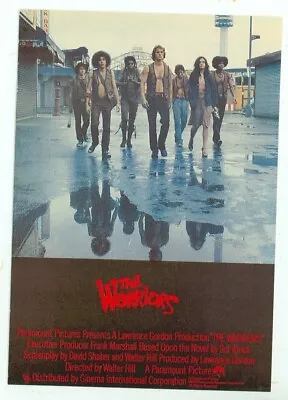 Celebrity-the Warriors-movie Poster On Modern Postcard-4 X6 -(m-444*) • $2