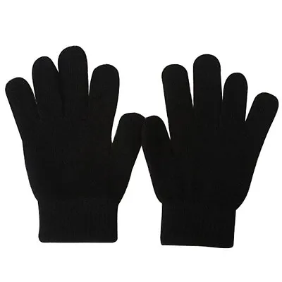 Winter Gloves For Women Mens - Magic Full Finger Cold Weather Glove Black • $6.99