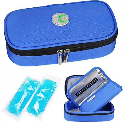 YOUSHARES Insulin Cooler Travel Case - Medicine Cool Bag Medication Diabetic Ins • £25.12