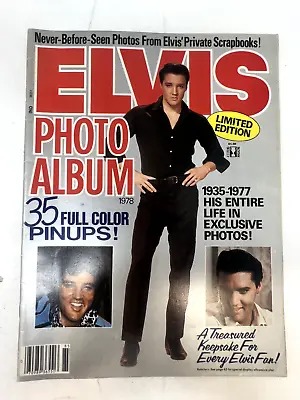 Elvis Presley Photo Album Magazine 1978 Limited Edition 35 Full Color Pinups • $9.99