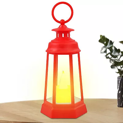 Hanging Outdoor Garden Lantern With LED Flameless Candle For Christmas Festival • $11.19