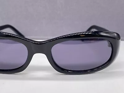 Romeo Gigli Sunglasses Woman Black Oval Rectangular Plastic Rg 166 • $62.19