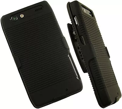 Motorola Droid Razr MAXX Holster And Shell Combo Case - Black - Brand New • $7.95