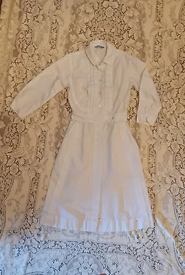  Vintage White Nurses Dress Uniform Braco From California  • $36