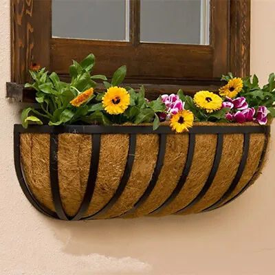 £29.78 • Buy 2pcs Coco Liner Hanging Basket Trough Planter Coconut Fiber For 24  Basket 