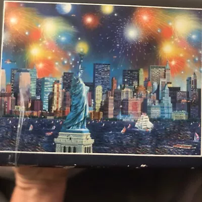 750 Pieces Jigsaw Puzzle Buffalo Games Cities In Color  Manhattan Celebration   • $6