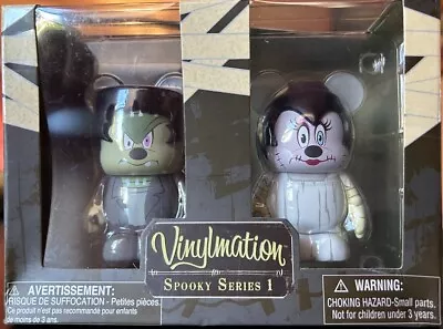 Disney Vinylmation  Spooky Series 1  Set - 3  Frankenstein Mickey & Bride Minnie • $22