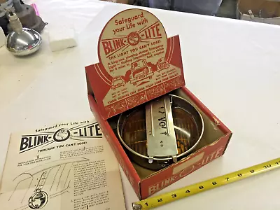 Nos Blink-o-lite Trunk Warning Light In Great Graphics Display Box Working • $195