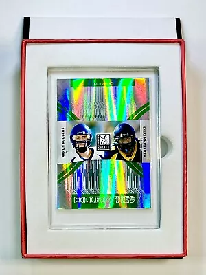 2007 Donruss Elite Marshawn Lynch / Aaron Rodgers GREEN REFRACTOR 245/800 SP • $4.99