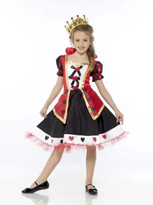 Girls Queen Of Hearts Fancy Dress Costume • £11.99