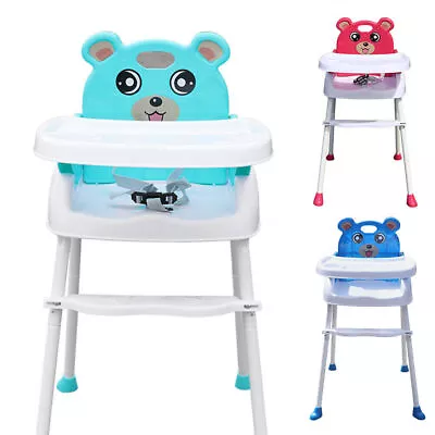 Adjustable 3-In-1 Baby Highchair Infant High Feeding Seat Toddler Table Chair UK • £22