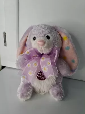 Musical Plush Bunny Sings  Easter Parade  Purple Floppy Ears • $11.40