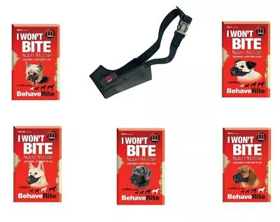 £11.99 • Buy MIKKI DOG MUZZLE Flexible Strong Nylon Adjustable Training Anti-Bark Anti-Bite