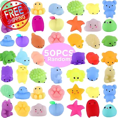 $30.11 • Buy 50 Pcs Mochi Squishy Toys (Random) Party Bag Fillers Kawaii Mochi Squishies Toy 