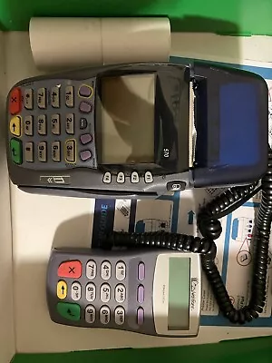 VeriFone OMNI 5750 Vx570 Credit Card Reader With 1000se Pinpad And Power Supply. • $50