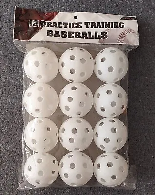 12 Academy 3  All-star Plastic Training Practice Baseballs With Holes  • $8.99