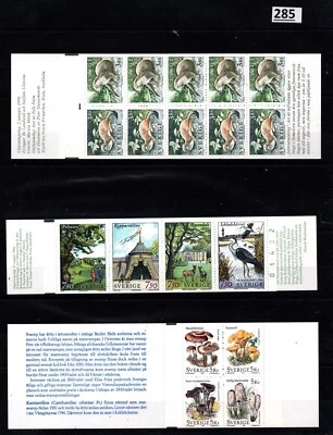$0.01 • Buy @ Sweden 1996 - Mnh - 3 Booklets - Animals, Birds, Mushrooms