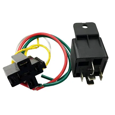 £7.15 • Buy 40Amp DC 24V Automotive Car Heavy Duty SPDT Relay With Harness Socket 5 PIN
