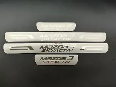 For Mazda 3 Car Accessories Stainless Steel Door Sill Protector Scuff Plate Trim • $42.23