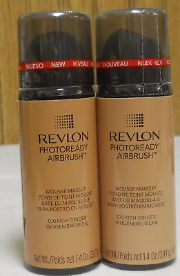 2 Revlon Photoready Airbrush Mousse Makeup # 070 Rich Ginger • $14.39