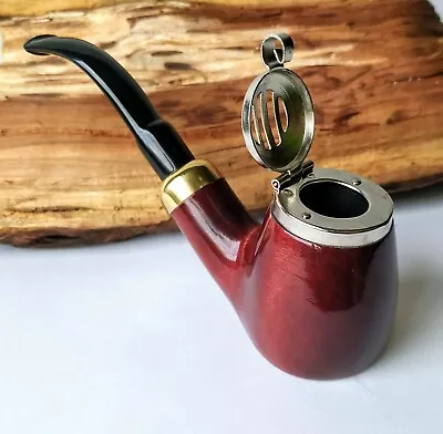 Mr Brog Tobacco Smoking Pipe Bent Billard No 21  Handmade Pear Wood • $31