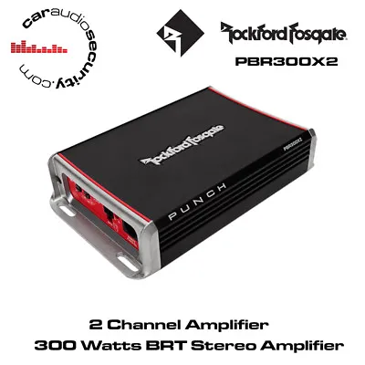 Rockford Fosgate Punch PBR300X2 - 2 Channel 300 Watt BRT Stereo Amplifier  • £279