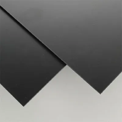 Black Polystyrene Plastic Sheet 1/8  X 12  X 12  Vacuum Forming • $3.57