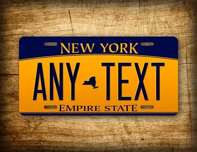 New York Personalized License Plate  Any Text  Custom Customized Auto Tag Sign • $19.25