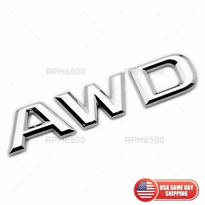 Lexus Rear Trunk AWD Nameplate Letter Logo Badge Car Emblem F-Sport OEM Chrome • $14.99