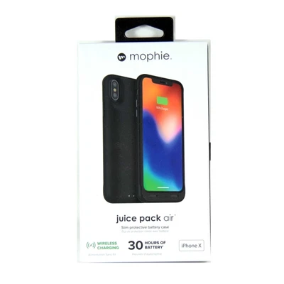 $109 • Buy Mophie Case For Iphone Xs X Power Battery Juice Pack Air Qi Black New 401002005